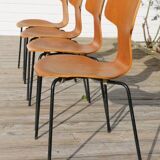 4 hammer chairs 3103 JACOBSEN “Fritz Hansen”