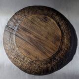 Carved oak plate