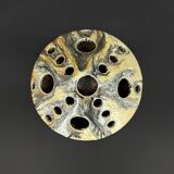 Accolay flower frog in psychedelic glazed ceramic