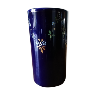 Night blue roller vase