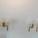 Pair of maison lunel paris france wall lights with 2 lights