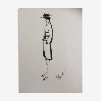 Chanel  illustration et feuillet de presse - collection de presse