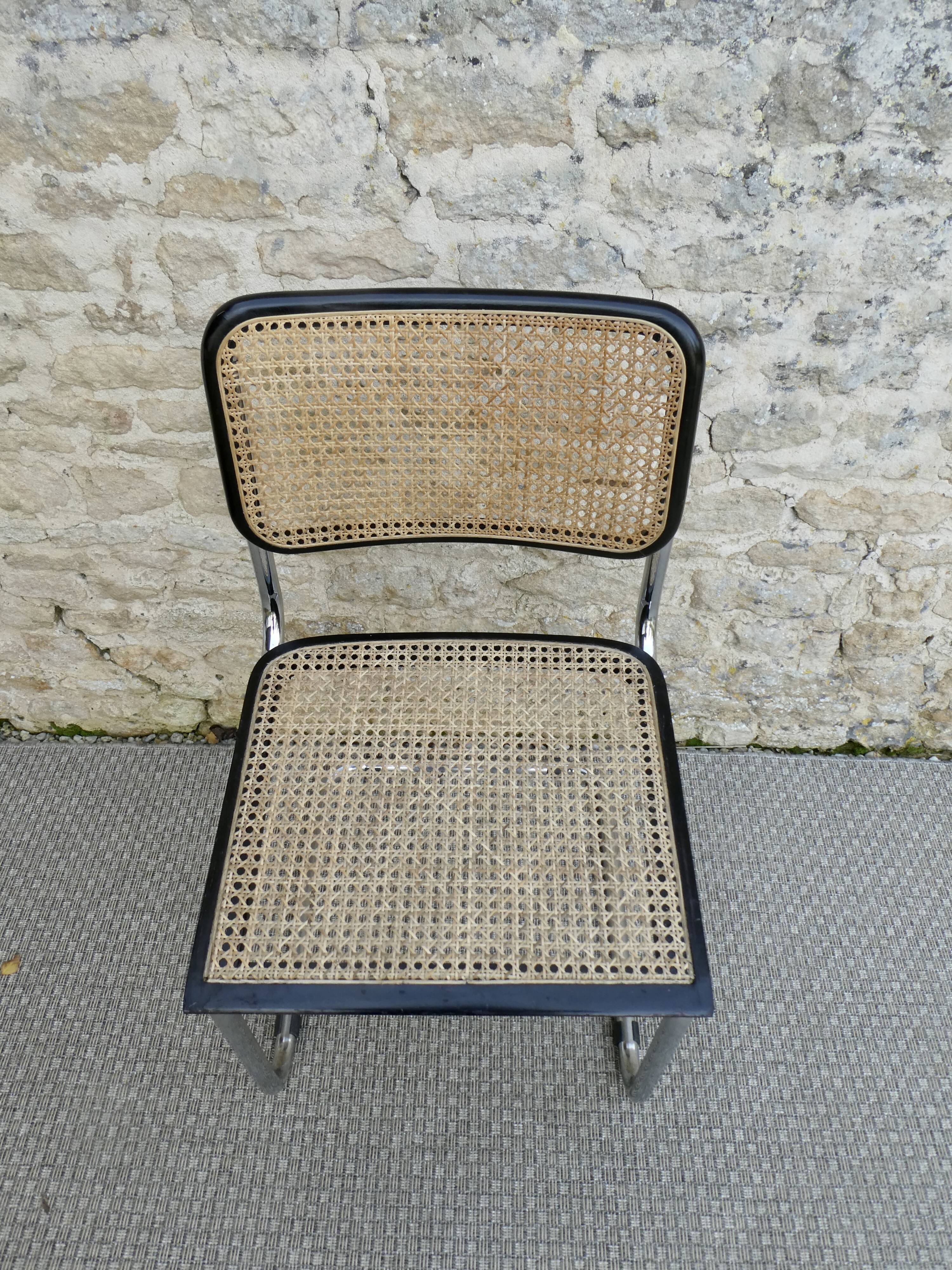 Cesca B32 chair by Marcel Breuer, Italy, 1980s