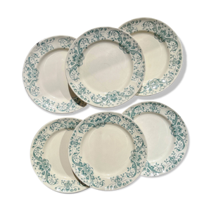 lot de 6 Assiettes Plates