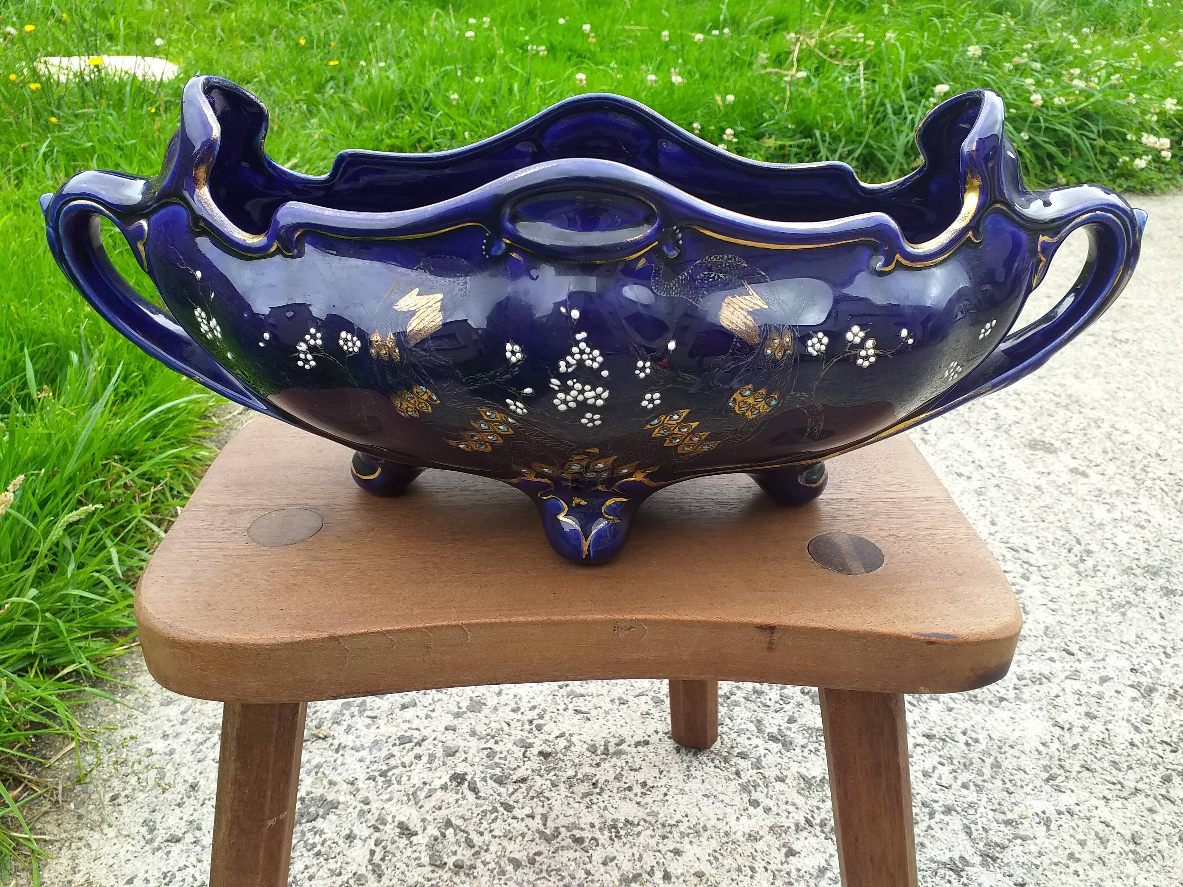 Sarreguemines earthenware garden 1900