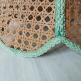 Vintage cane lampshade