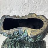 Pekingese dog, ceramic with bronze patina, 1960s
