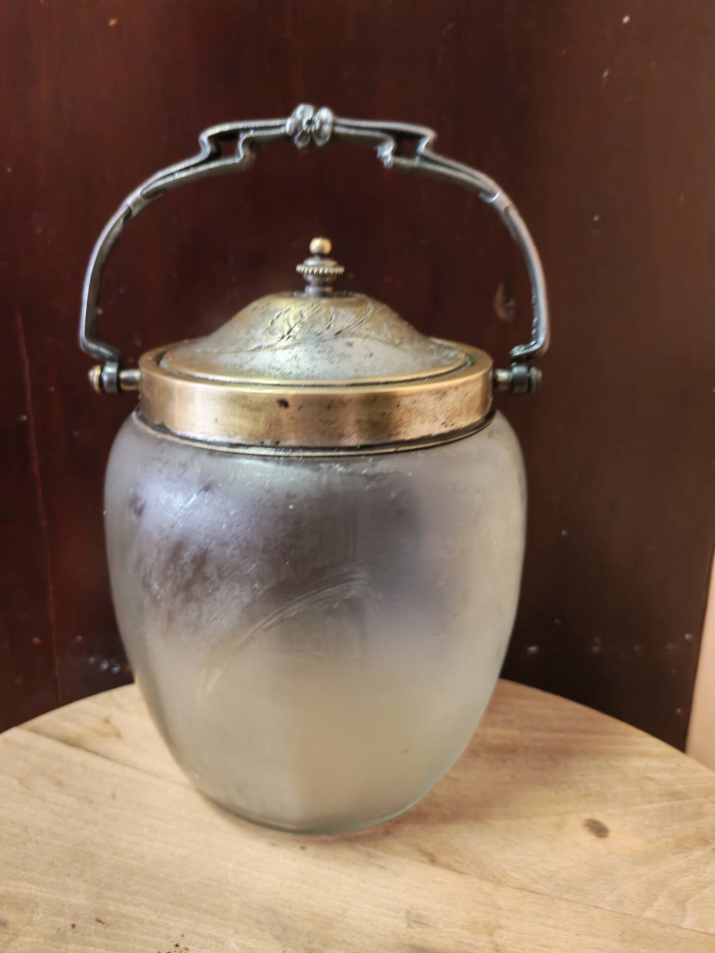 Antique Art Deco biscuit barrel