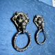 Pair of bronze devil drawer handles Art Nouveau