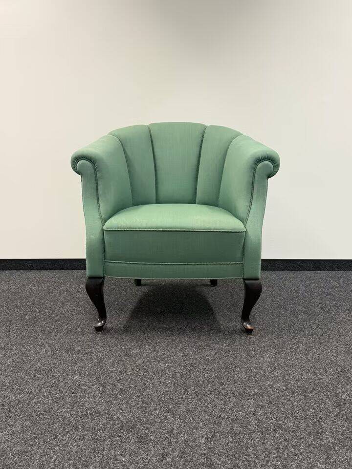 Danish Vintage Armchair (1955-60s) - Original Mint Green Fabric