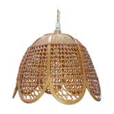 Suspension baladeuse rotin