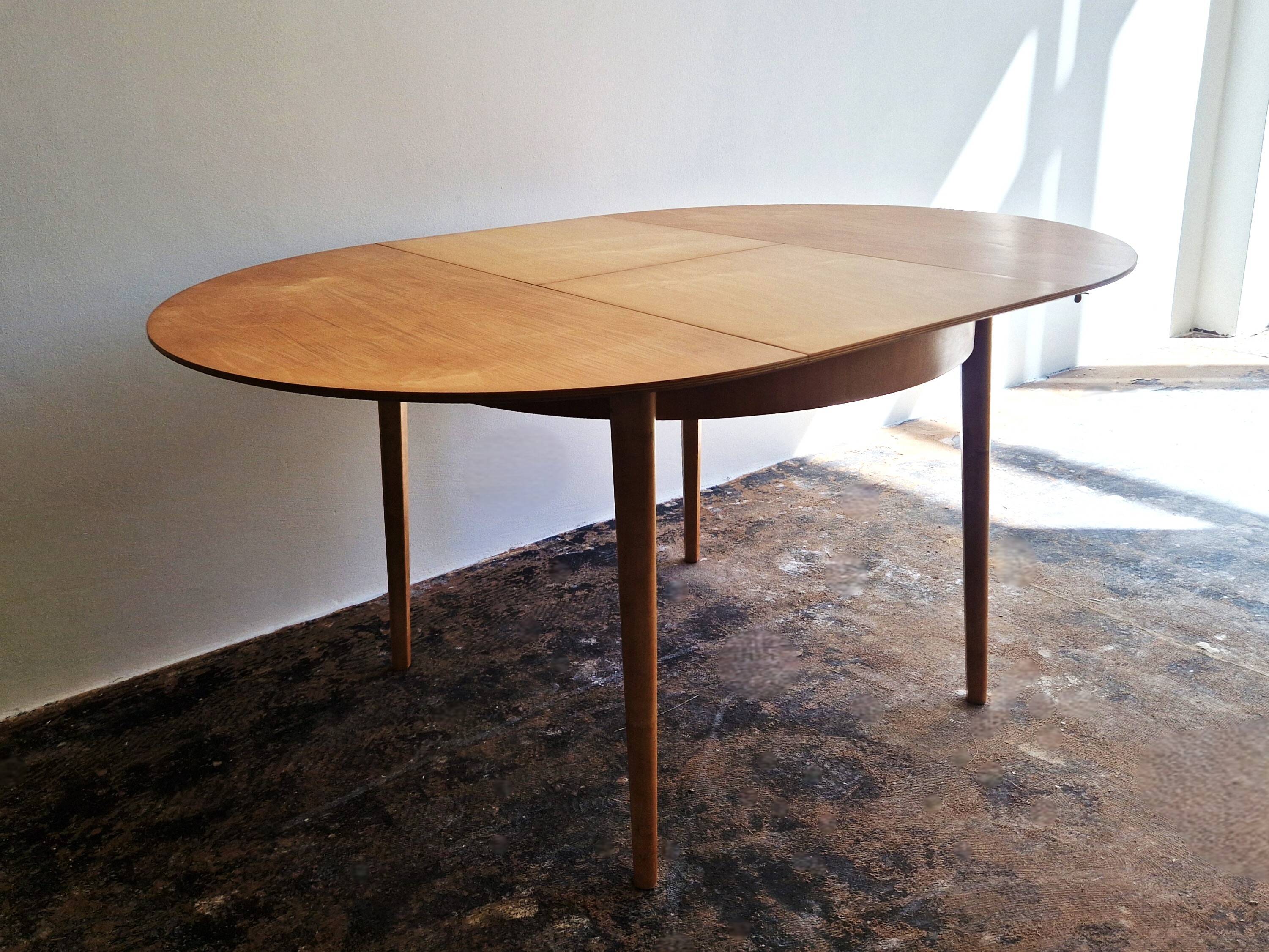 Extendable TB05 dining table by Cees Braakman for Pastoe, 1950's