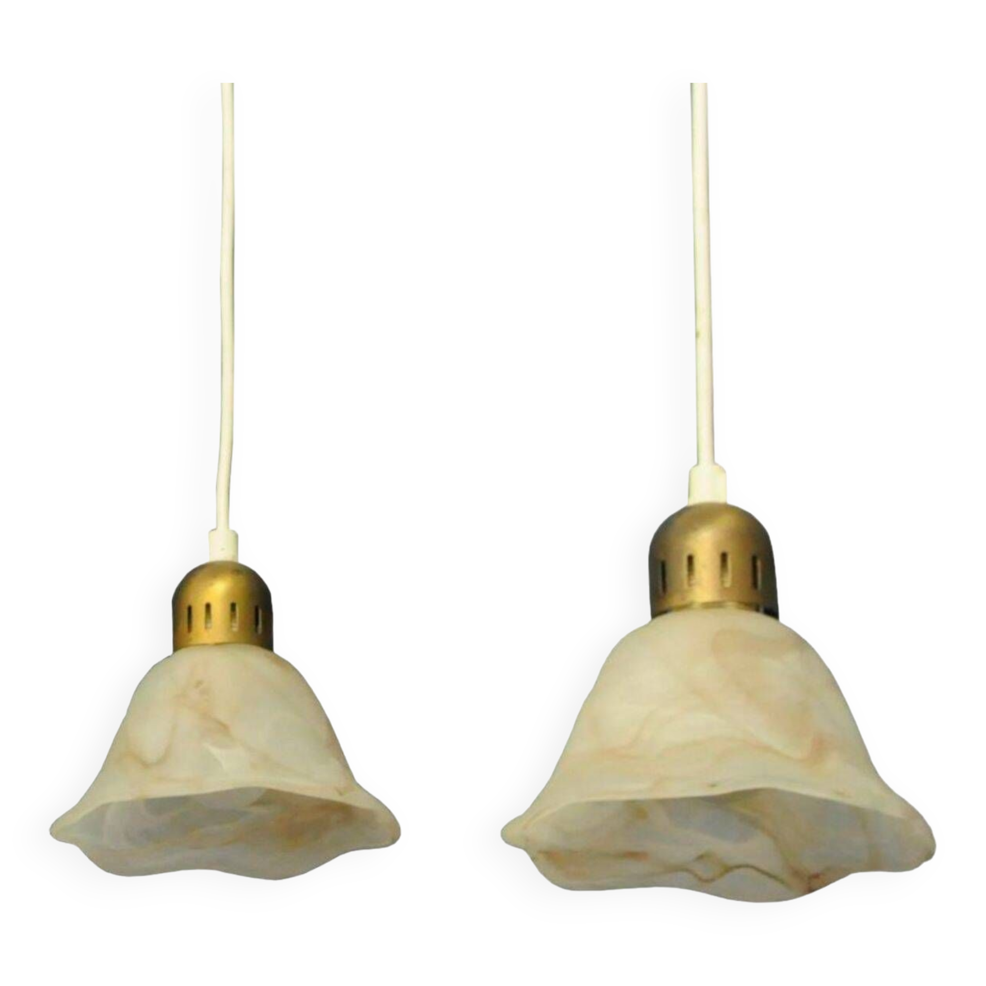 Plafonniers danois, abat-jour en onyx