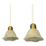 Plafonniers danois, abat-jour en onyx