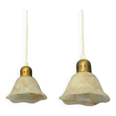 Plafonniers danois, abat-jour en onyx