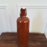 Bouteille en grès émaillé