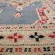 Handmade wool and silk Persian rug