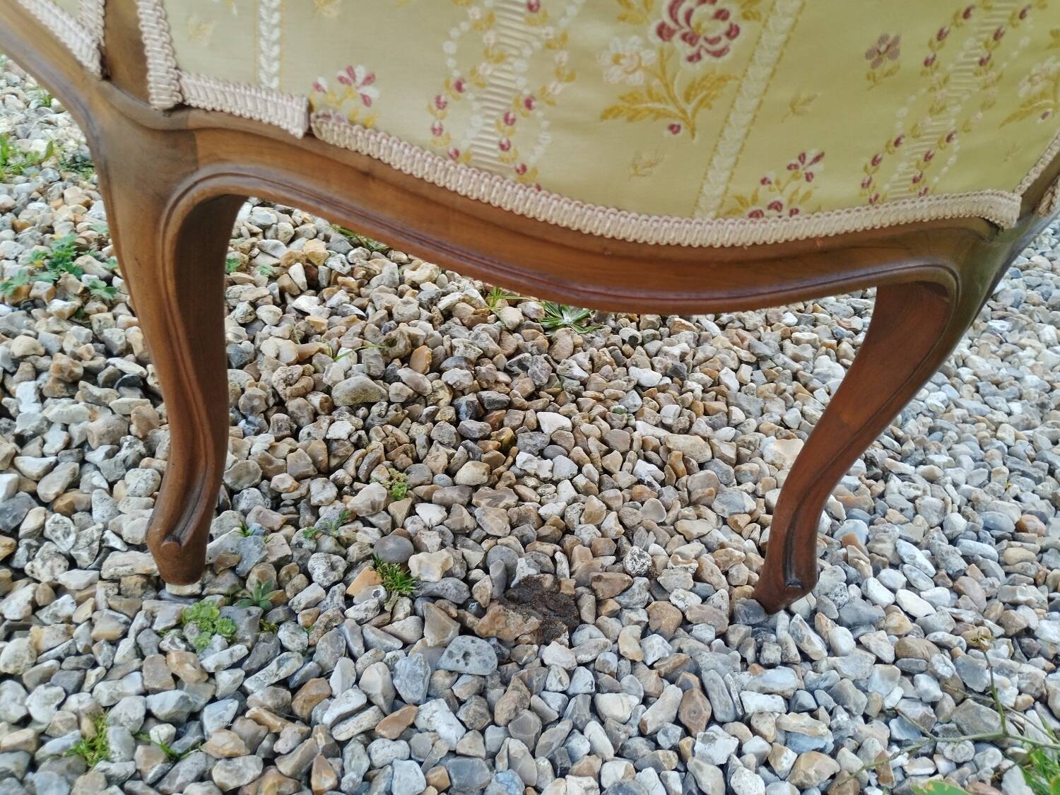 Paire de fauteuils anciens style louis xv