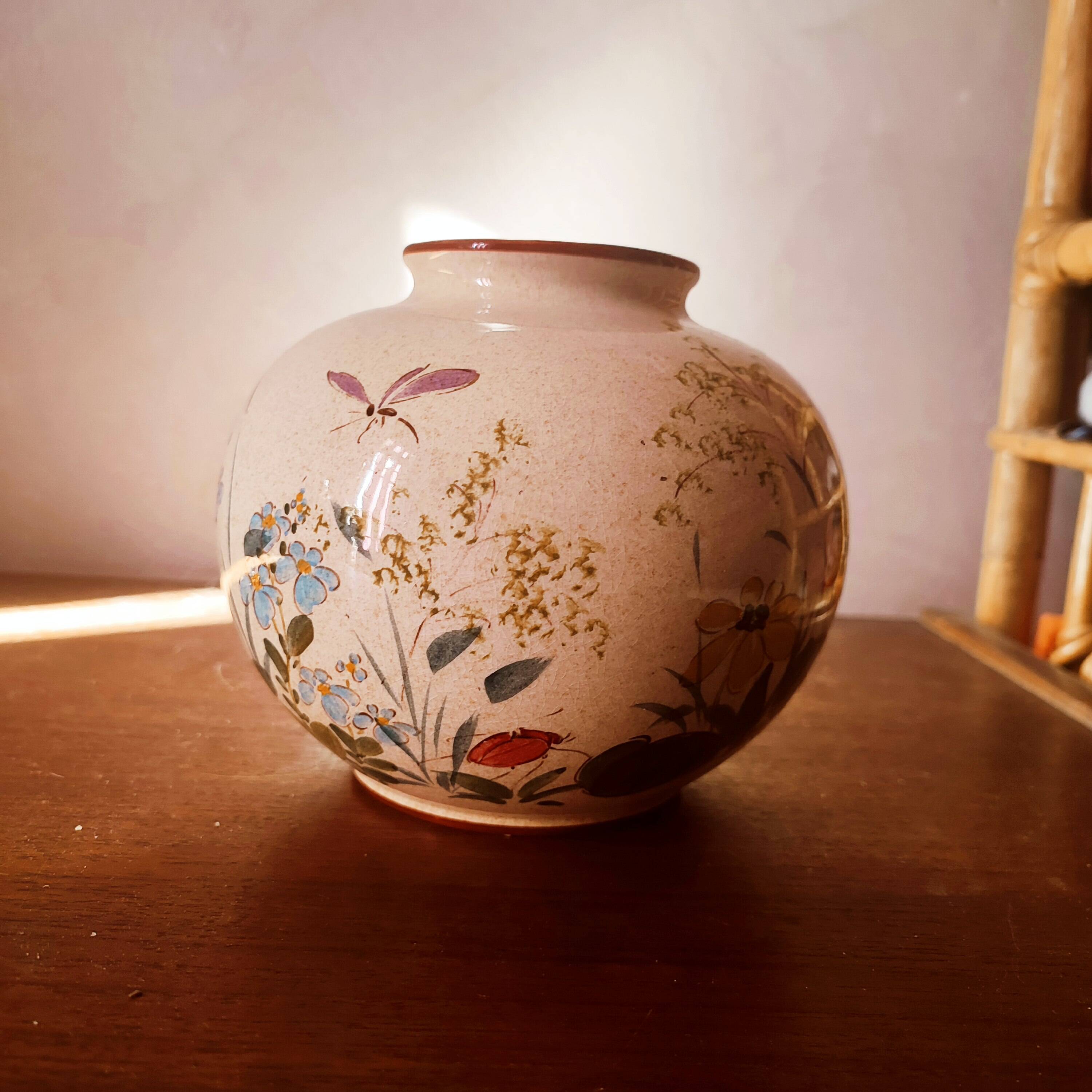 Villeroy & Boch hand-painted spherical vase
