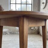 1950s round oak table