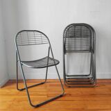 4 vintage folding chairs 1980 Niels Gammelgaard