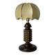 Wood Turned Mushroom Cocoon Table Lamp in the style of Charles Dudouyt