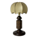Wood Turned Mushroom Cocoon Table Lamp in the style of Charles Dudouyt