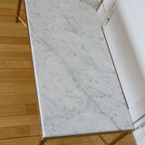 Brass marble coffee table from the 60's in the neoclassical style