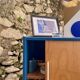 Upcycled buffet with sliding door
