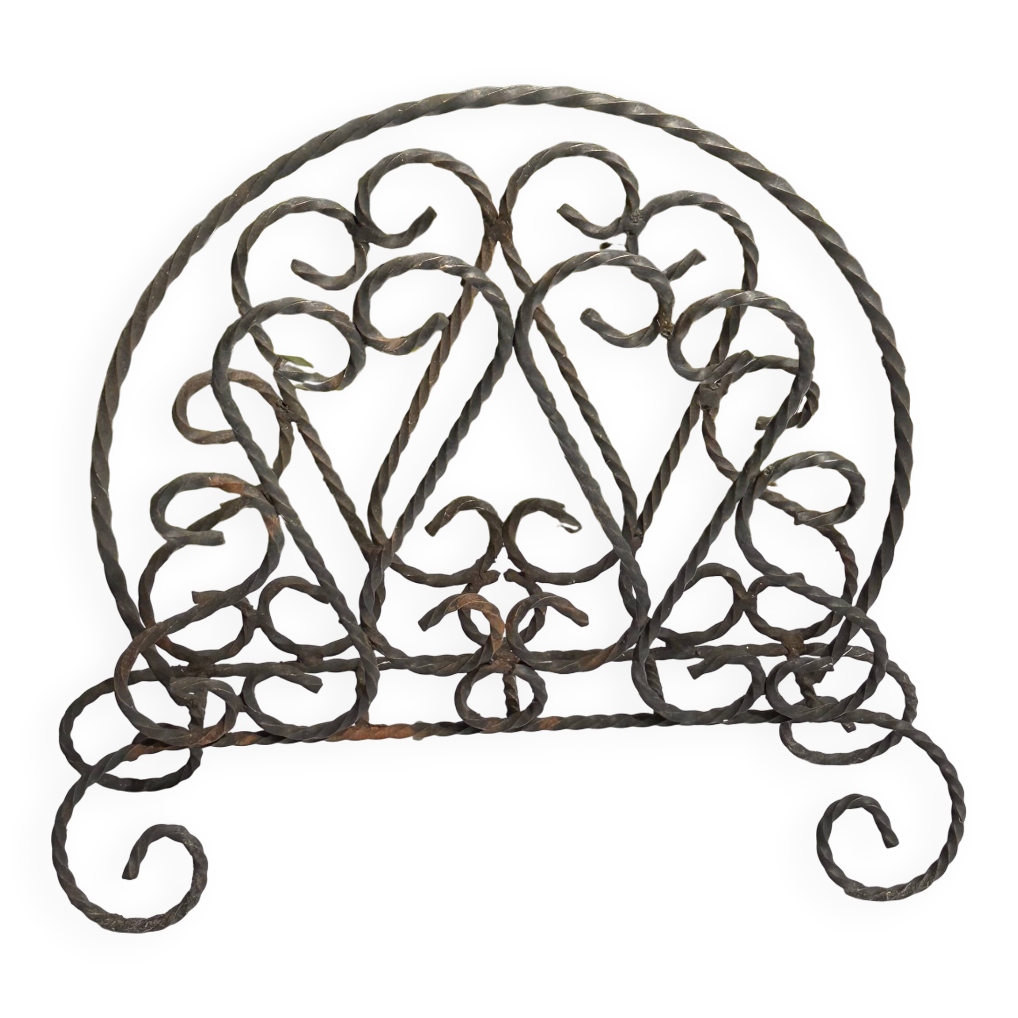 Vintage Magazine Rack - Twisted Wrought Iron Magazine or Vinyl Record Holder