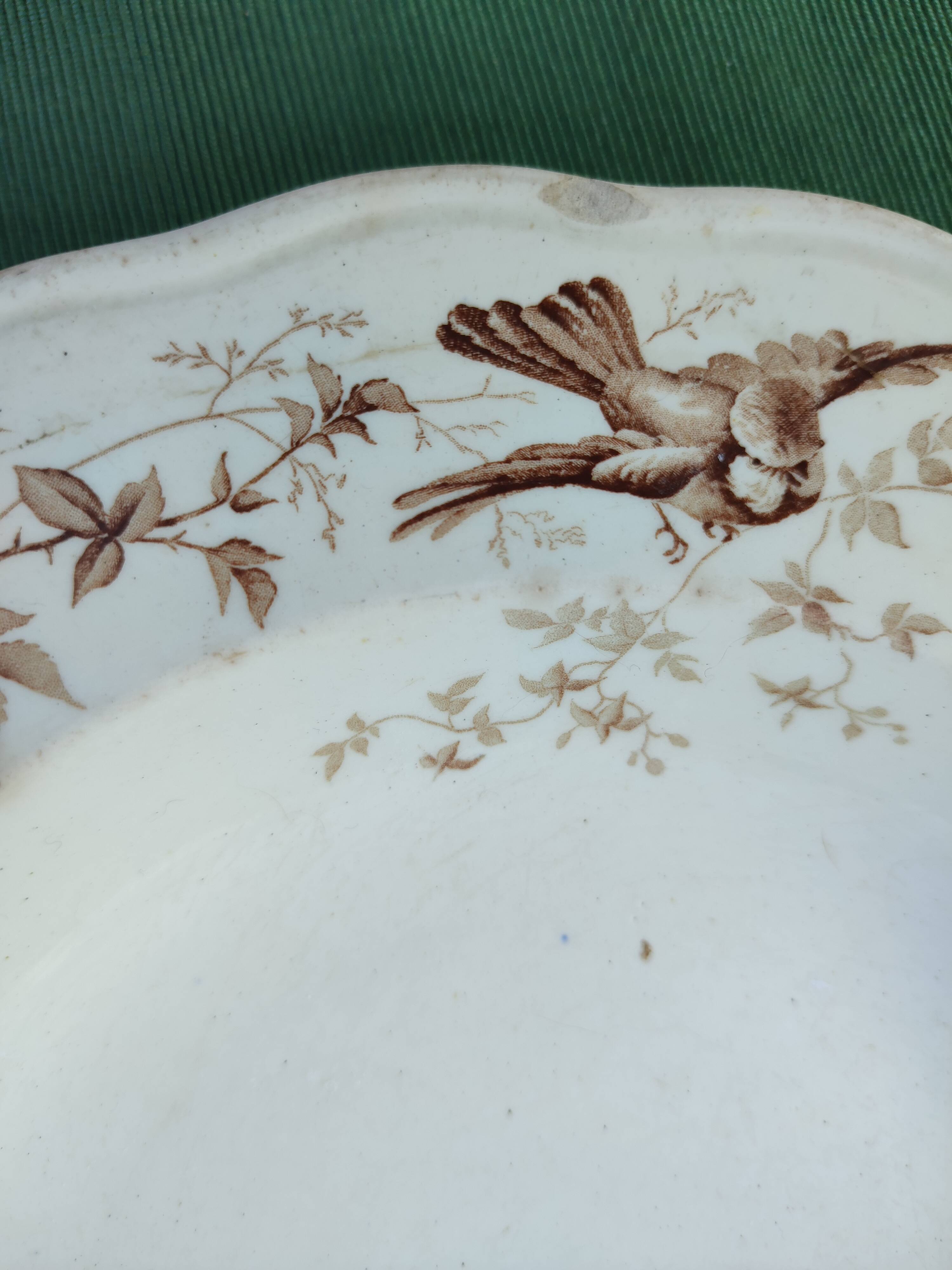 English porcelain serving dish