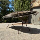 Table de jardin en fer forgé