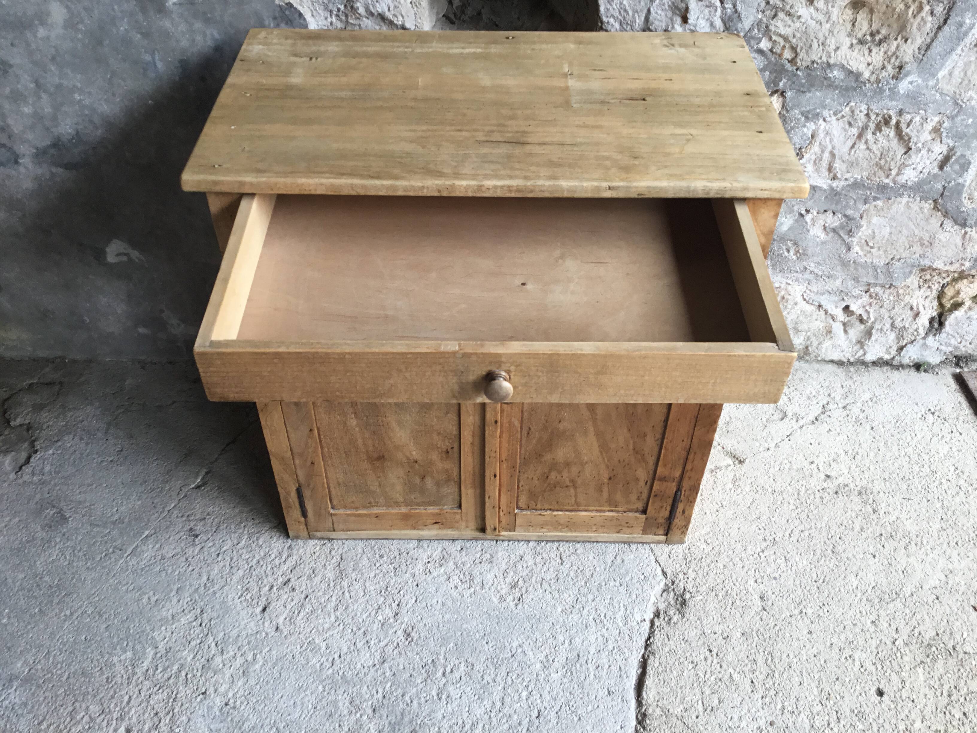 Parisian buffet in raw wood - mid-20th century