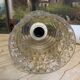 Vintage molded glass pendant lamp