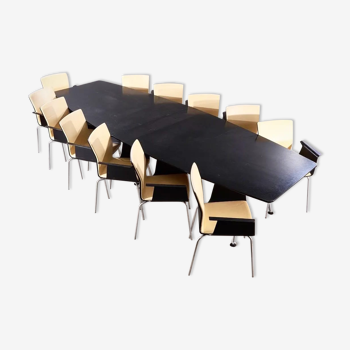Conference table set and chairs "Skandiform"