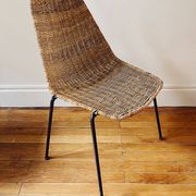 Ensemble de 5 chaises "Basket" par Gianfranco Legler, années 1950