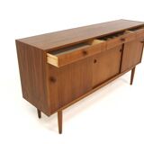 Scandinavian walnut sideboard, Hugo Troeds, Bjärnum, Sweden, 1960