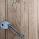 Vintage Art Deco duo of doors Rose and Daisy solid oak wood