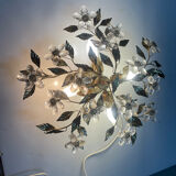 Plafonnier Crystal Flower en tôle