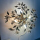 Crystal Flower Tole Flushmount 