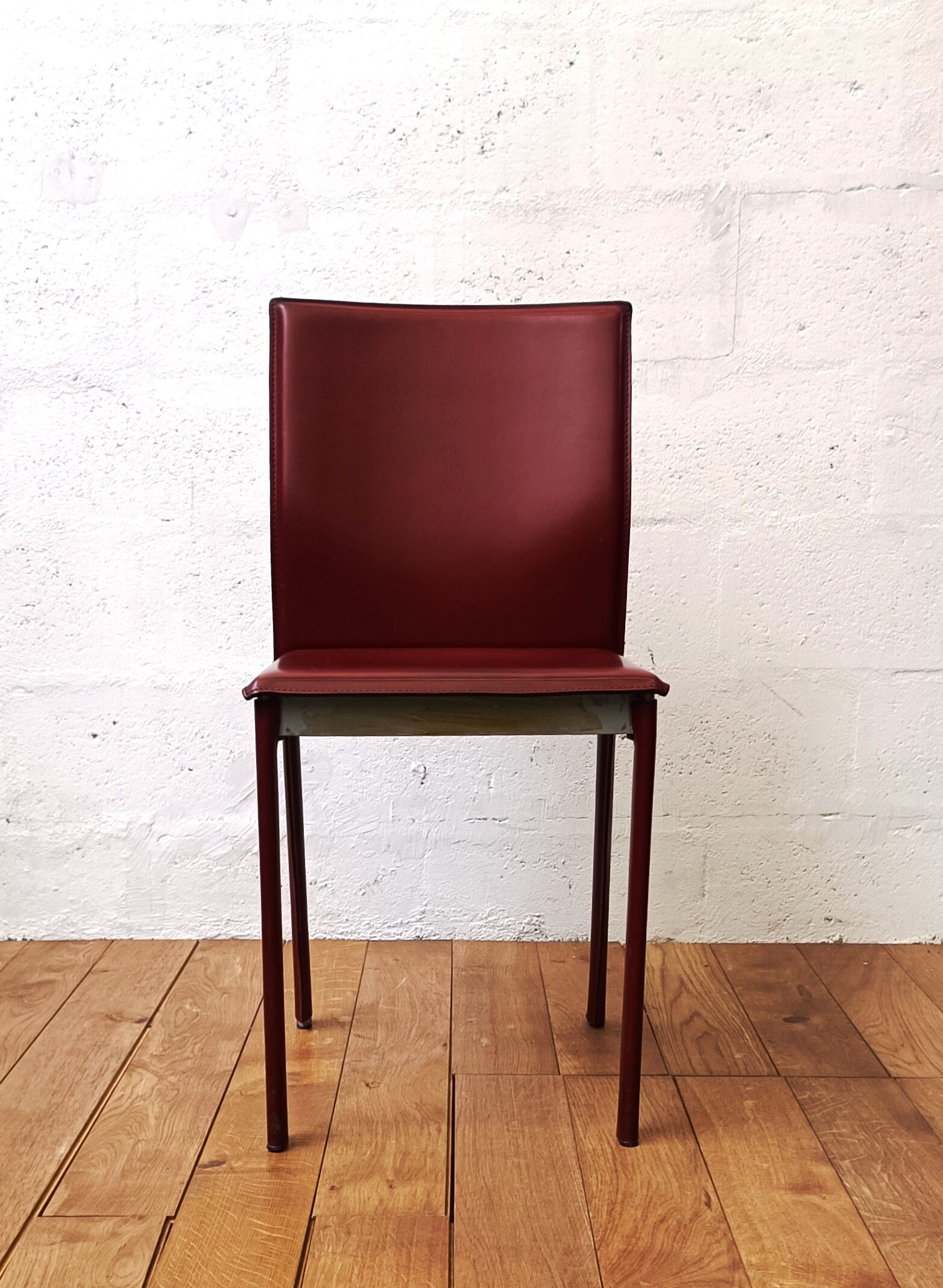 Vintage leather dining chair