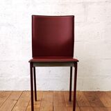 Vintage leather dining chair