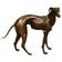 Monumental Bronze Statue of an Italian Greyhound / Whippet – Large Antique Sculpture Representing a Dog