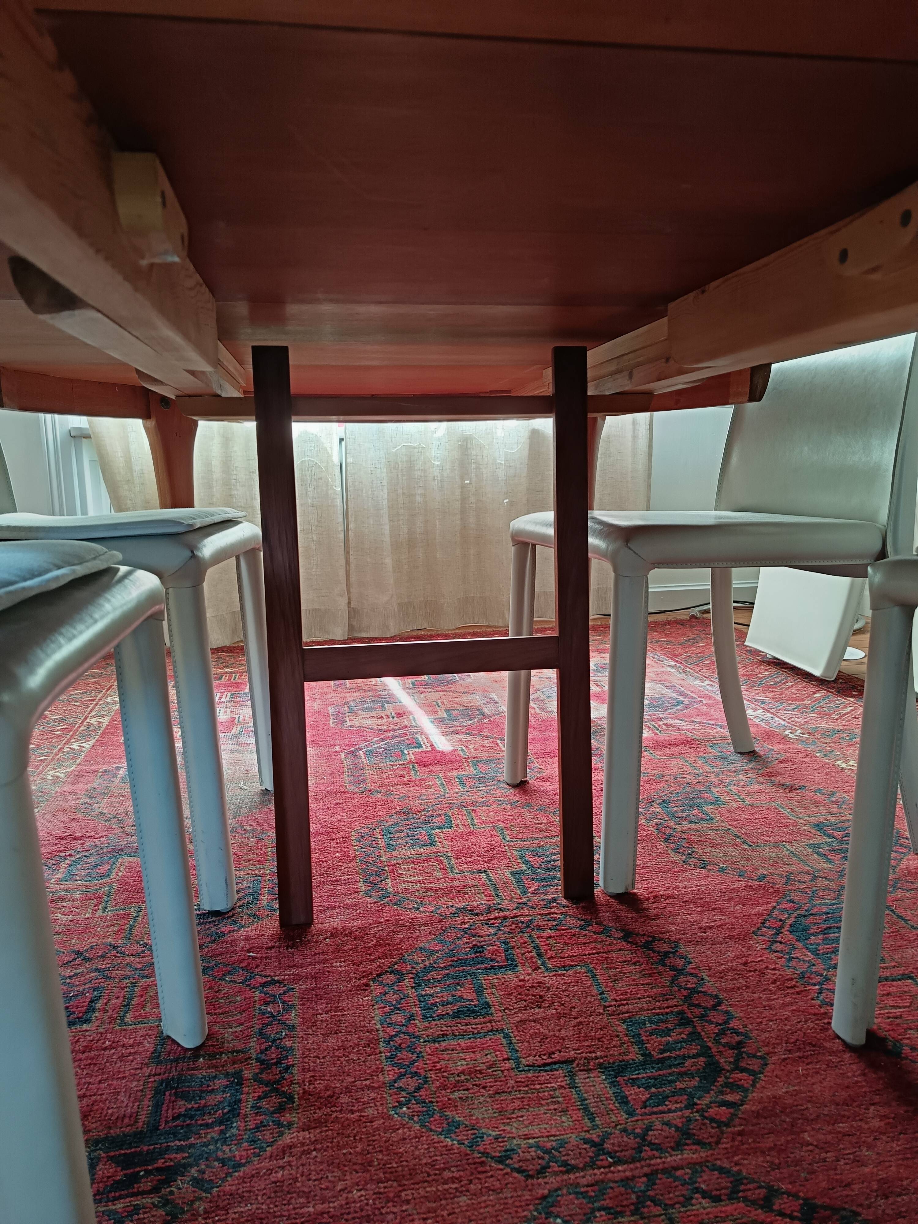 Teak table in Scandinavian style