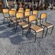 11 school chairs from the 70s