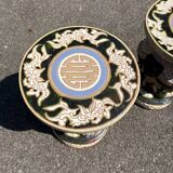 Pair of elephant statues / plant stands for garden / vintage