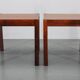 1960s Set of Two Square Side/Coffee Wooden Tables , Denmark