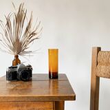 Set of 6 amber tube glasses