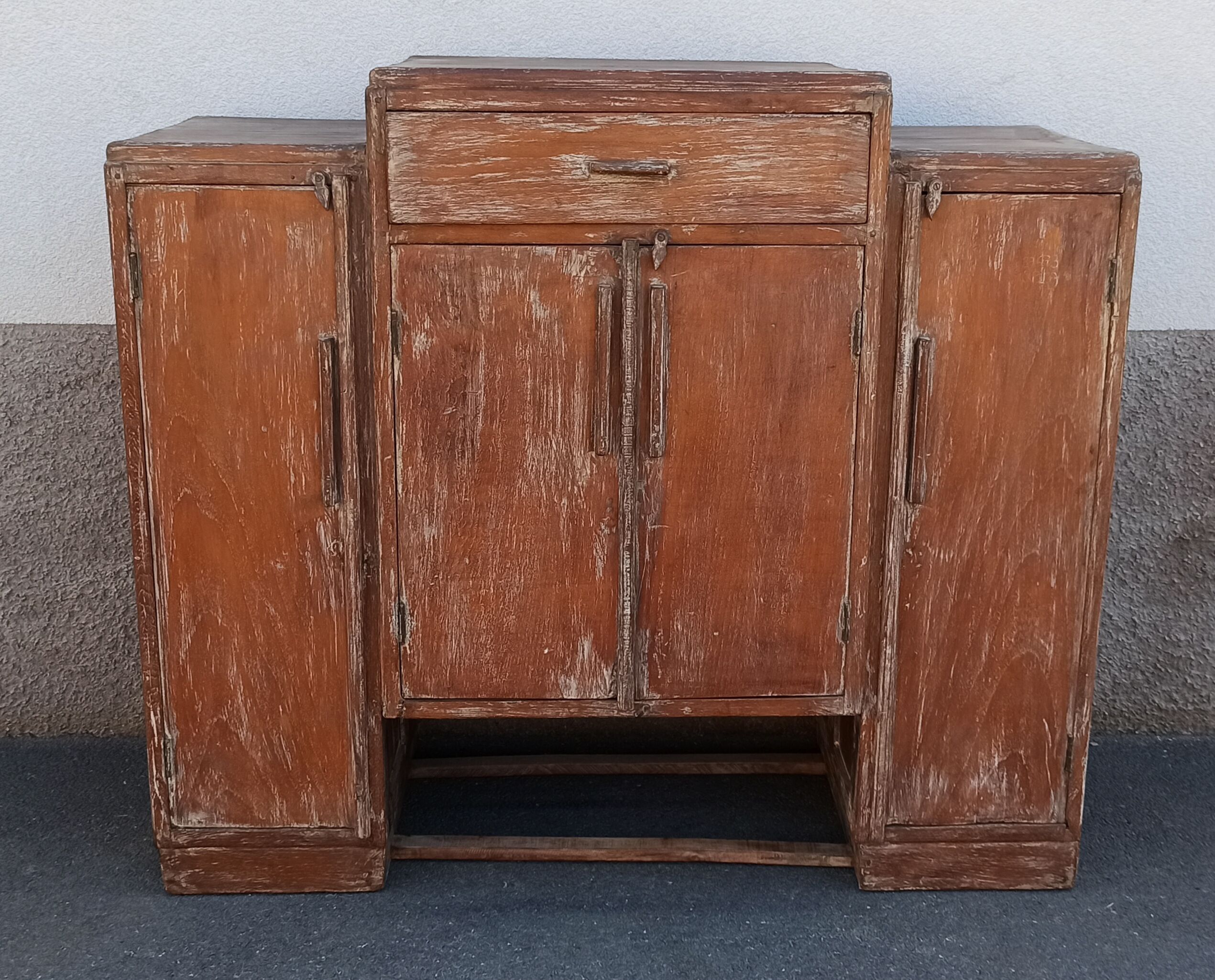 Antique wooden storage unit
