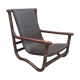 Fauteuil en bambou et en cuir
